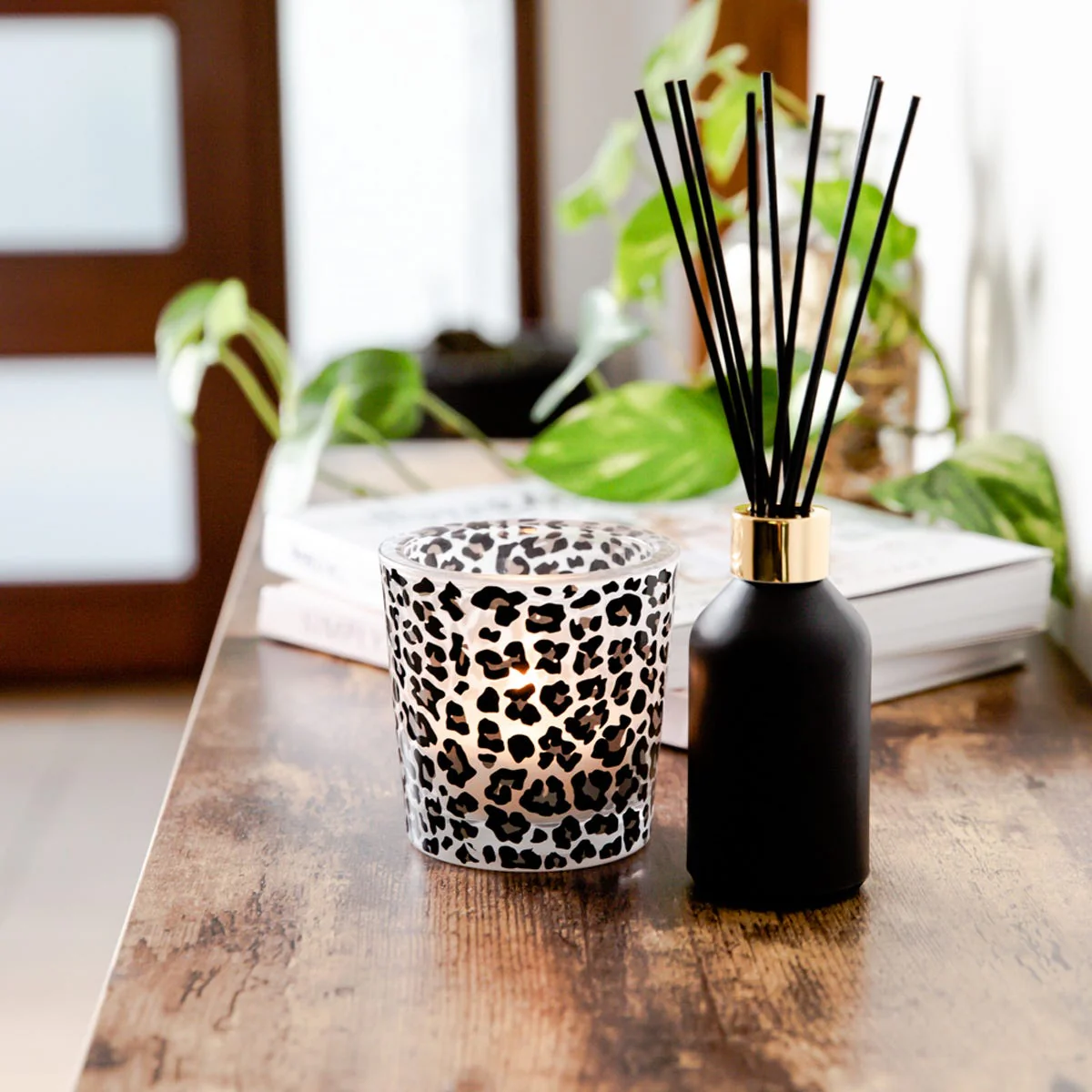 Velino Candle Jar Large Leopard - 1 of - Image 2