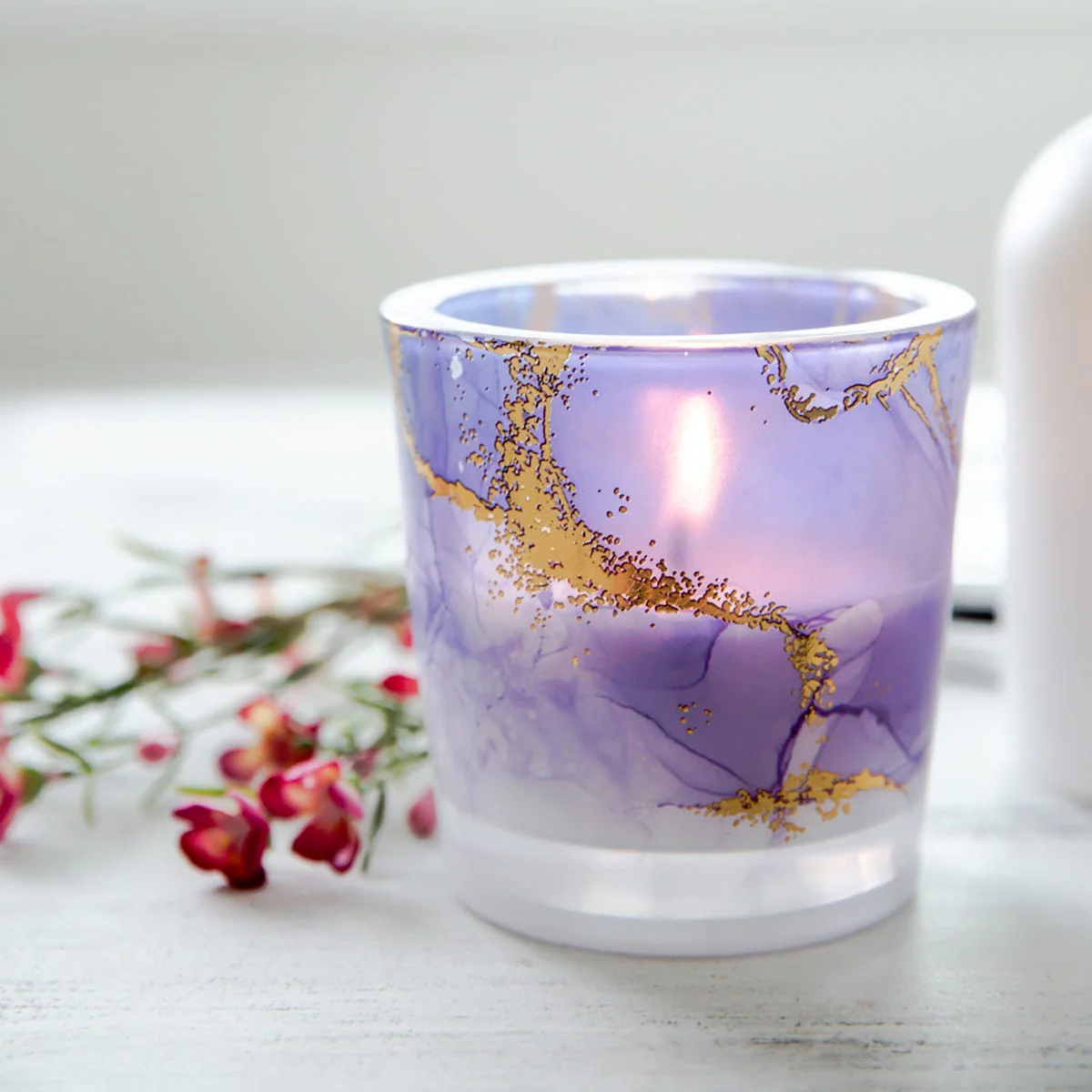 Velino Candle Jar Large Watercolour Purple - 1 of - Image 3