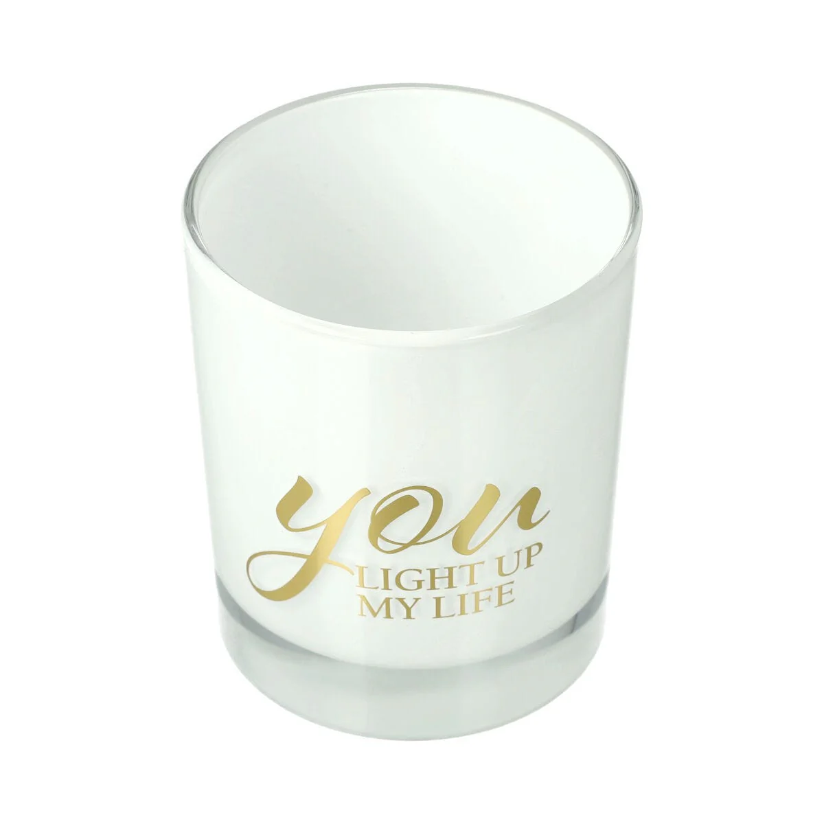 Oxford Candle Jar - White - Gold Foil "Light Up" - Large - 1 of - Image 3