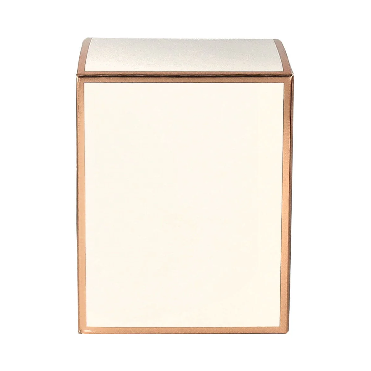 Candle Box - No Window - White with Rose Gold Edge - Medium - 12 - Image 2
