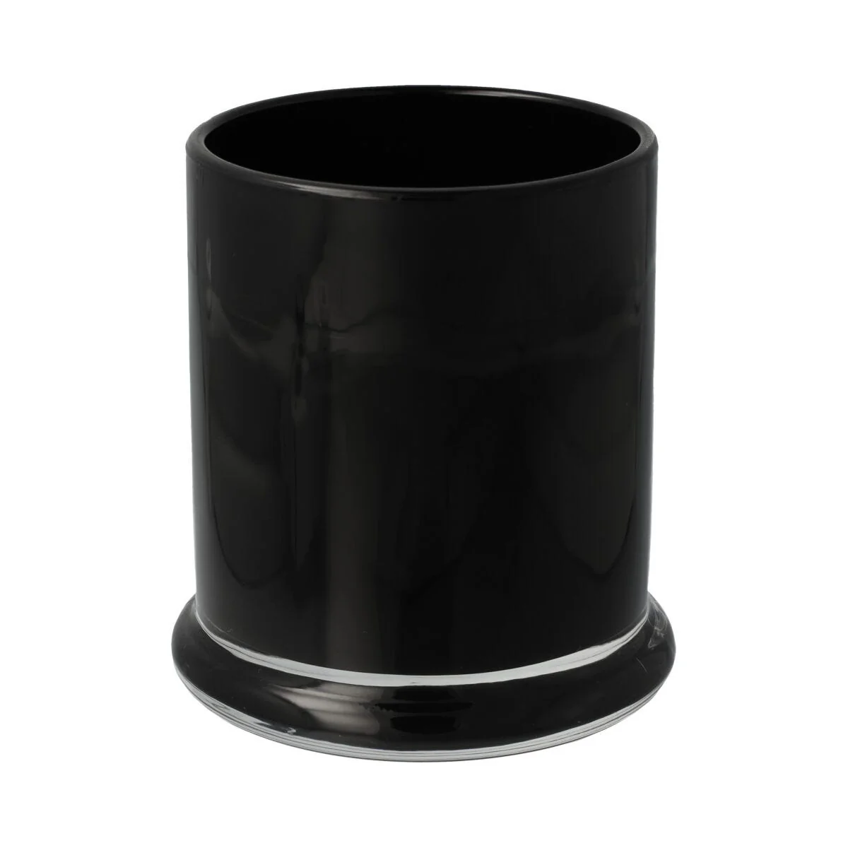 Danube Glassware - No Lid - Transparent Black (inside) - Large - 1