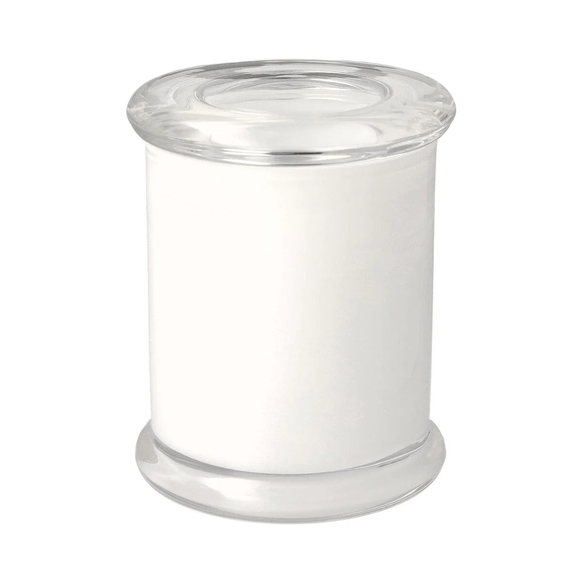 Danube Glassware - Flat Lid - Opaque White (inside) - Large - 12