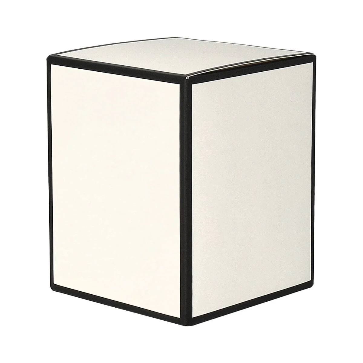 Candle Box - No Window - White with Black Edge - Small - 12