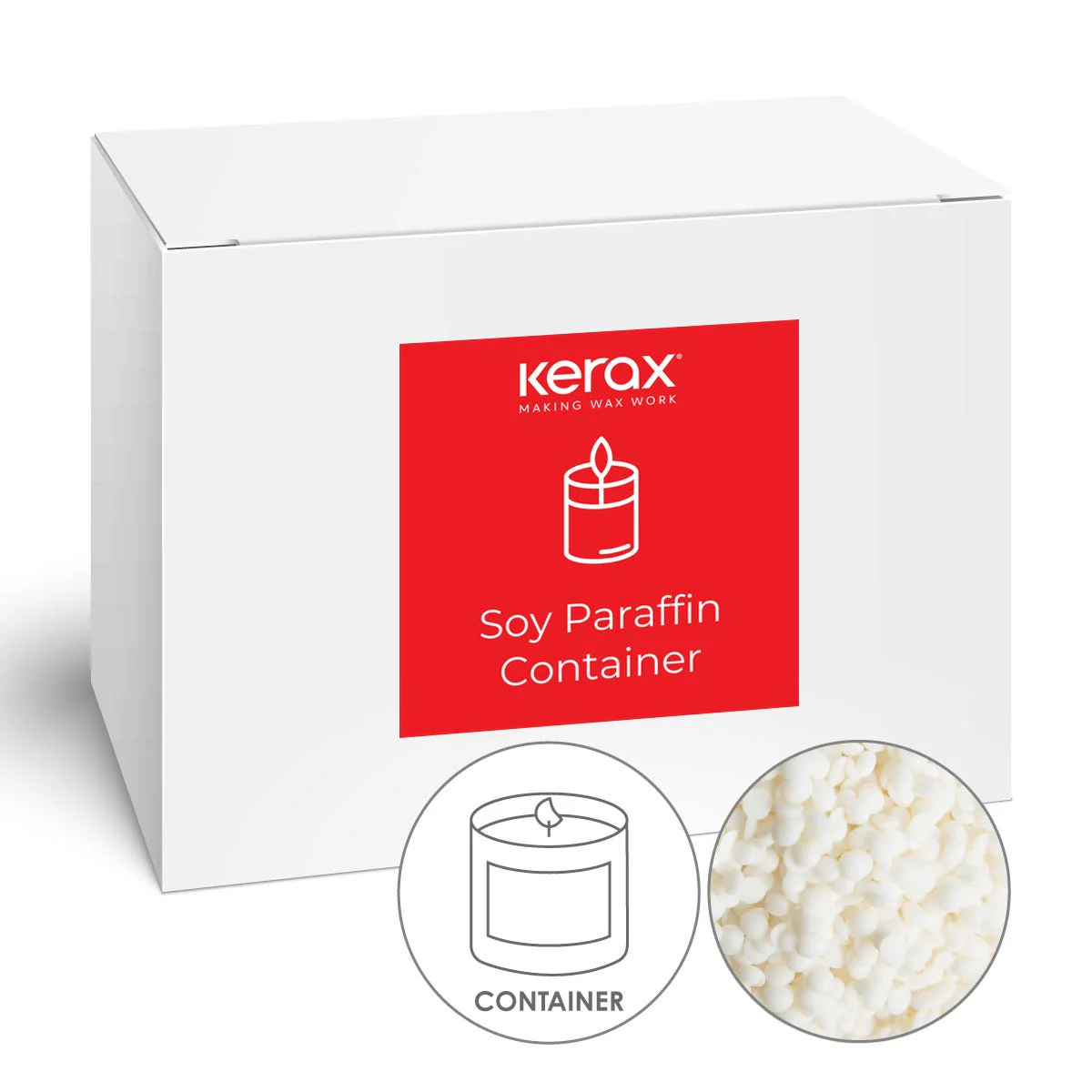 Kerawax Soy Paraffin Pillar Blend - Image 7